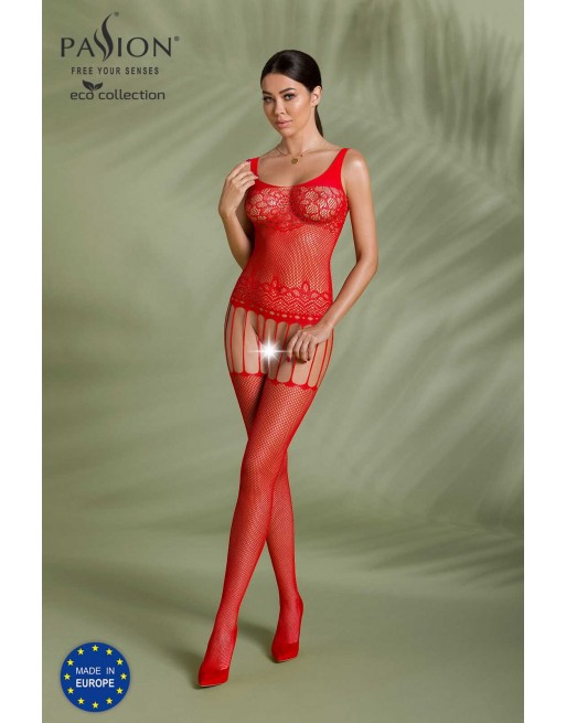 Bodystocking ECO BS001- Rouge - les nuances du désir Bodystocking ECO BS001- Rouge - les nuances du désir