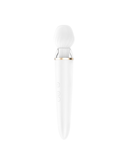 Masseur Satisfyer Double Wand-er - Blanc - les nuances du désir Masseur Satisfyer Double Wand-er - Blanc - les nuances du désir