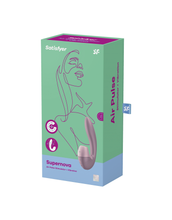 Stimulateur clitoridien et point G Satisfyer Supernova - Rose - les nuances du désir