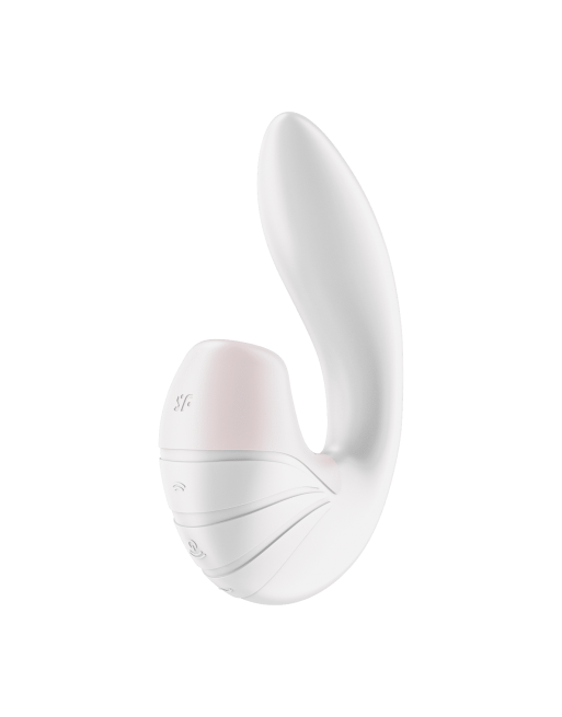 Stimulateur clitoridien et  point G Satisfyer Supernova - Blanc - les nuances du désir