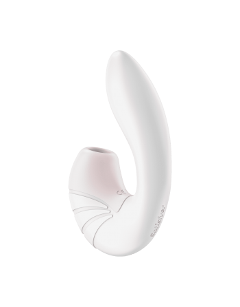 Stimulateur clitoridien et point G Satisfyer Supernova - Blanc - les nuances du désir