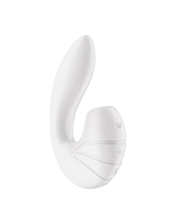 Stimulateur clitoridien et point G Satisfyer Supernova - Blanc - les nuances du désir