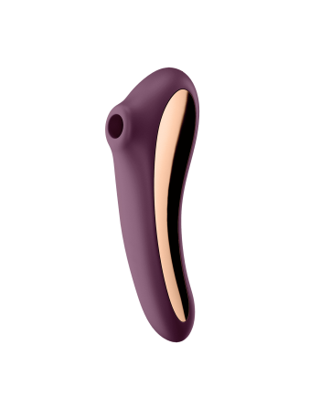 Stimulateur Satisfyer Dual Kiss - Mauve - les nuances du désir