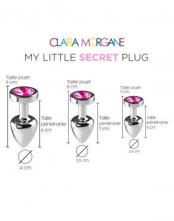 My little secret plug small - Rose - Clara Morgane - les nuances du désir