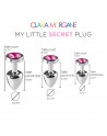 My little secret plug small - Rose - Clara Morgane - les nuances du désir