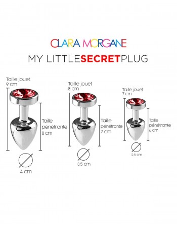 My little secret plug medium - Rouge - Clara Morgane - les nuances du désir