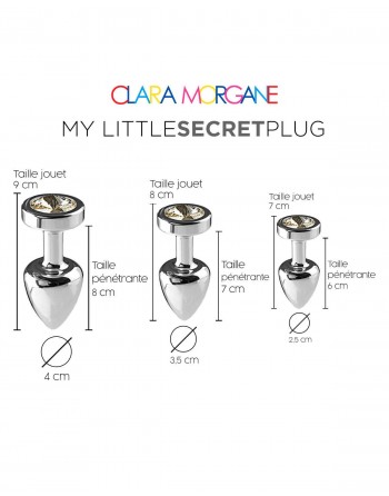 My little secret plug small - Blanc - Clara Morgane- les nuances du désir
