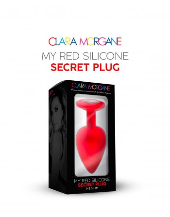 My red silicone secret plug medium - les nuances du désir