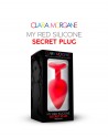 My red silicone secret plug medium - les nuances du désir