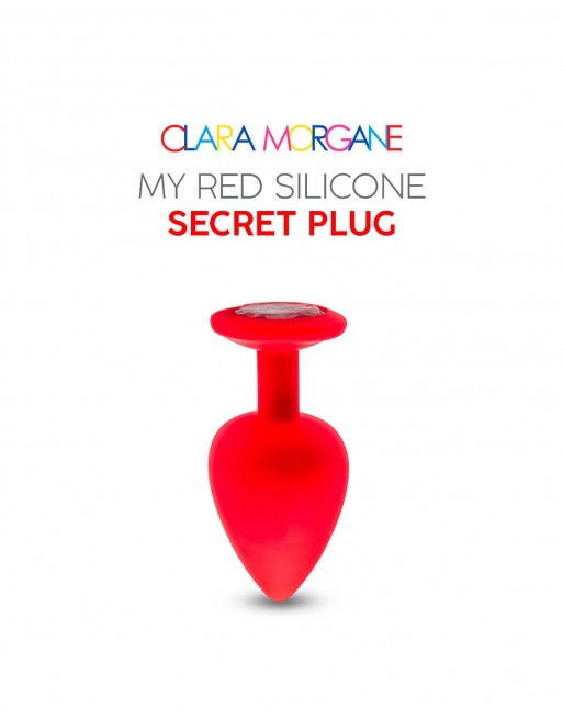 My red silicone secret plug medium - les nuances du désir