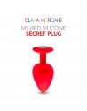 My red silicone secret plug medium - les nuances du désir