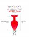 My red silicone secret plug medium - les nuances du désir