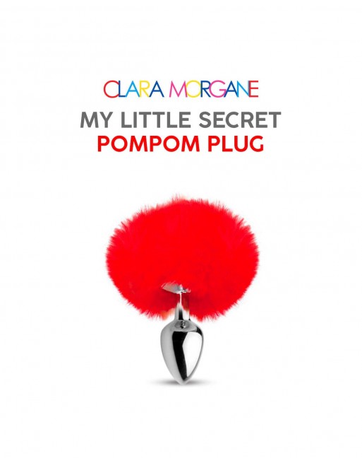 My little secret pompom plug - rouge - les nuances du désir