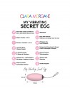 My vibrating secret egg - Rose - Clara Morgane - les nuances du désir