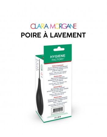 Poire à lavement Clara Morgane - Noir - les nuances du désir