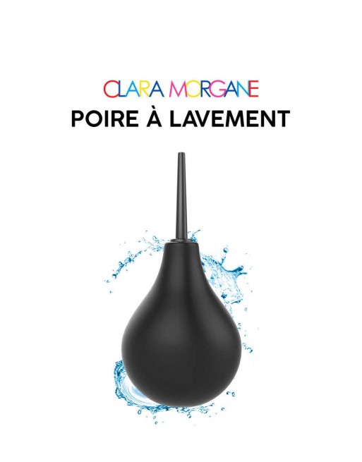 Poire à lavement Clara Morgane - Noir - les nuances du désir