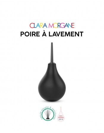 Poire à lavement Clara Morgane - Noir - les nuances du désir