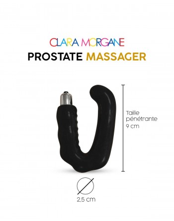 Stimulateur de prostate Clara Morgane - Noir - les nuances du désir