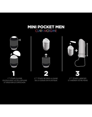 Mini pocket men vaginette Clara Morgane - les nuances du désir