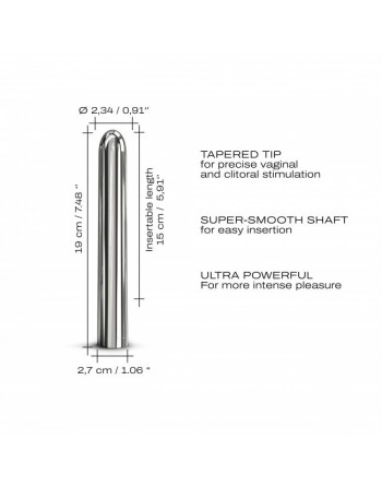 Stimulateur Dorcel Silver Star 2.0 19 cm - Argent - les nuances du désir