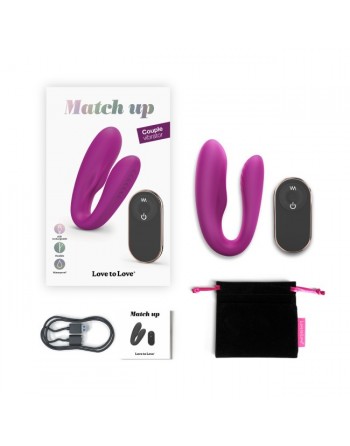 MATCH UP - Sweet Orchid - Jouet pour couple télécommandé - les nuances du désir