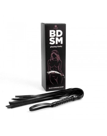 Fouet de bondage noire - Secret play - BDSM collection - les nuances du désir