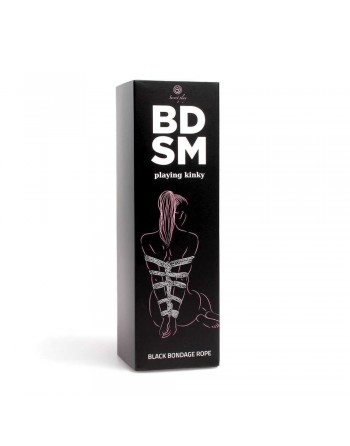 Corde de bondage noire - Secret play - BDSM collection - les nuances du désir