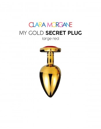 My Gold Secret Plug - Rouge - les nuances du désir