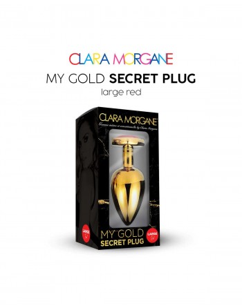 My Gold Secret Plug - Rouge - les nuances du désir