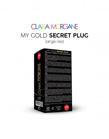 My Gold Secret Plug - Rouge - les nuances du désir