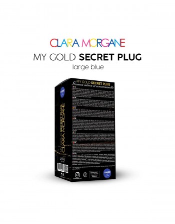 My Gold Secret Plug - Bleu - les nuances du désir