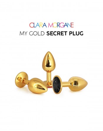 My Gold Secret Plug - Noir - les nuances du désir