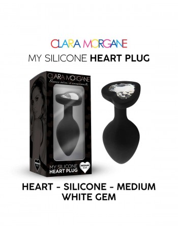 My Silicone Heart Plug - Noir - les nuances du désir