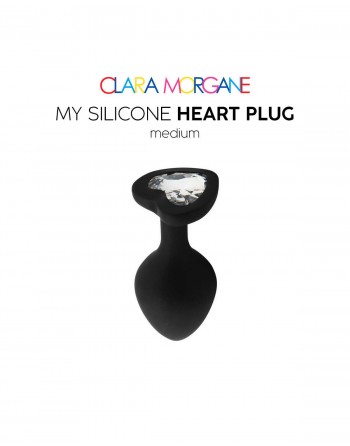 My Silicone Heart Plug - Noir - les nuances du désir