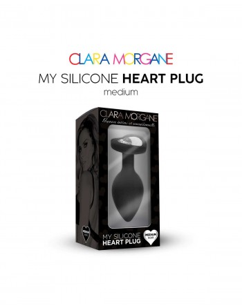 My Silicone Heart Plug - Noir - les nuances du désir