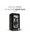 My Silicone Heart Plug - Noir - les nuances du désir