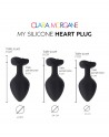 My Silicone Heart Plug - Noir - les nuances du désir