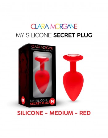 My Silicone Secret Plug - Rouge - les nuances du désir