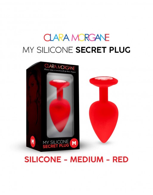 My Silicone Secret Plug - Rouge - les nuances du désir