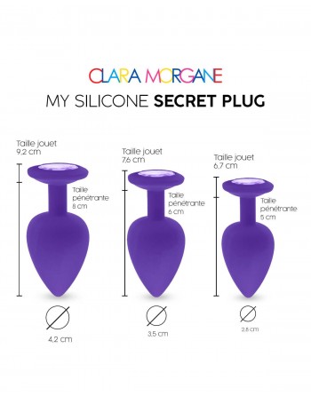 My Silicone Secret Plug - Purple - les nuances du désir