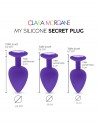 My Silicone Secret Plug - Purple - les nuances du désir