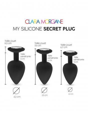 My Silicone Secret Plug - Noir - les nuances du désir