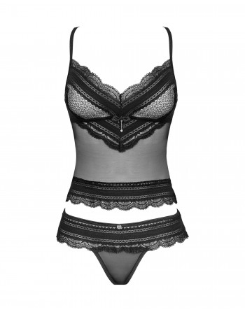 Ensemble 2 pcs Ivannes - Noir - les nuances du désir