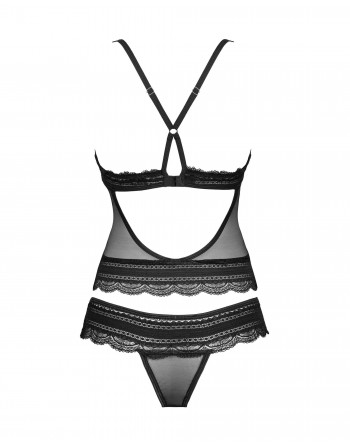 Ensemble 2 pcs Ivannes - Noir - les nuances du désir