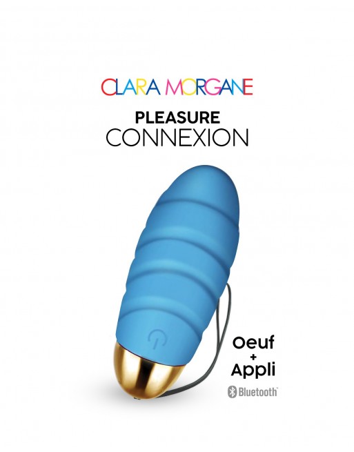 Oeuf vibrant - Pleasure connexion bleu  - les nuances du désir