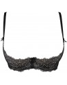 Soutien - gorge V-9841 ouvert - Noir - les nuances du désir