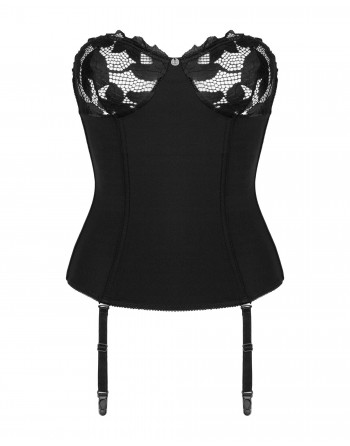 Corset Editya noir - les nuances du désir