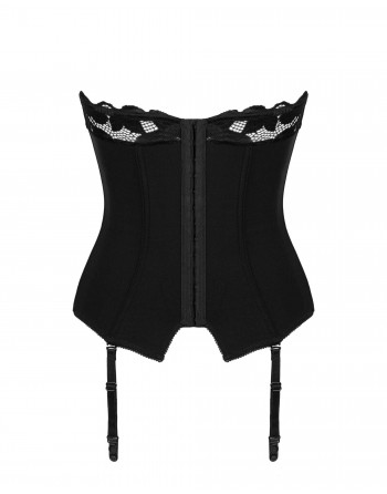 Corset Editya noir - les nuances du désir