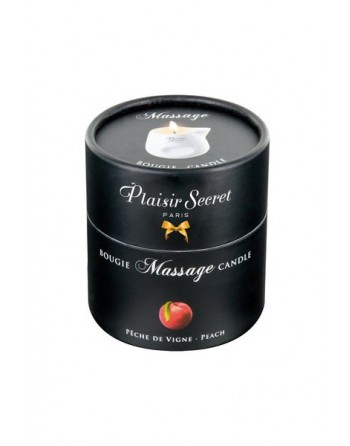 Bougie de massage Peche de vigne Plaisir secret - 80 ml - les nuances du désir
