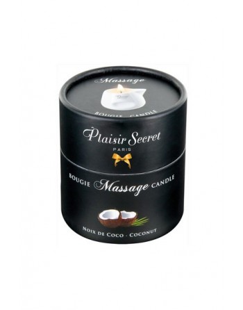 Bougie de massage Noix de coco Plaisir secret - 80 ml - les nuances du désir